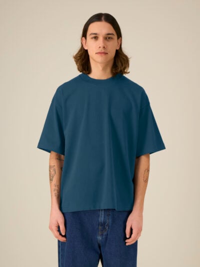 T-shirt uomo Essential Asher Deep Teal senza stampa – ASHER05