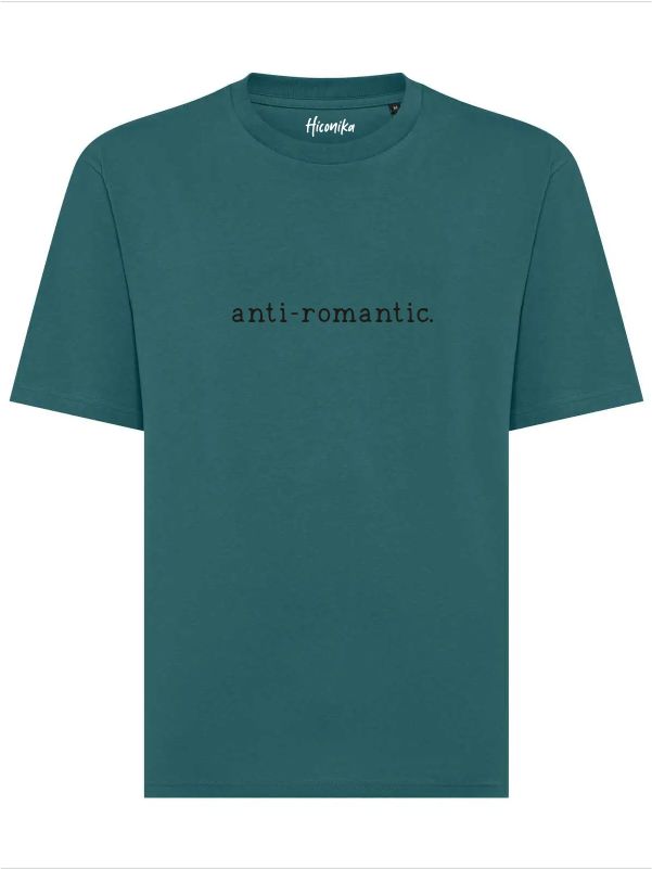 T-shirt uomo Axis con la scritta "anti-romantic" in patch a rilievo sul petto – TM014 - immagine 3
