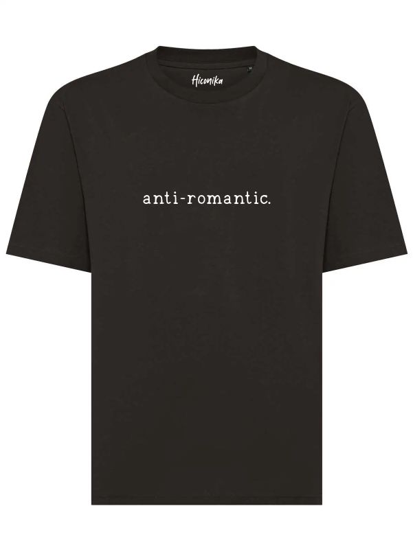 T-shirt uomo Axis con la scritta "anti-romantic" in patch a rilievo sul petto – TM014 - immagine 5