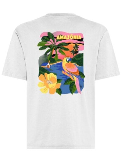 T-shirt uomo Axis con stampa tropicale sulle spalle – TM018