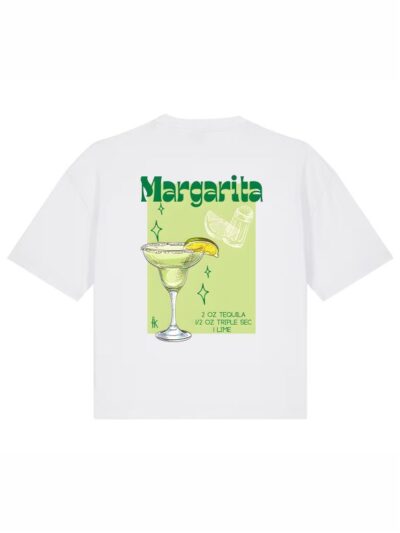 T-Shirt donna Stella con la stampa di un margarita lato cuore e stampa sulle spalle – TW027