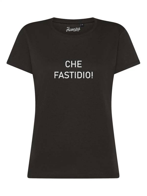 T-Shirt donna Lady 2.0 con la scritta “Che fastidio” in glitter – TW051 - immagine 2