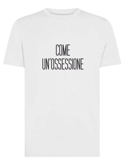 T-shirt uomo Moon con la scritta "come un'ossessione" – TM035