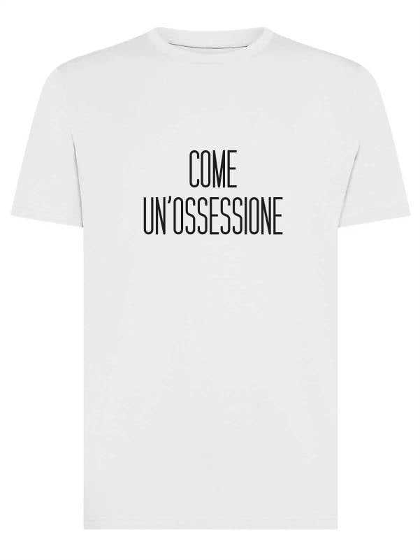 T-shirt uomo Moon con la scritta "come un'ossessione" – TM035