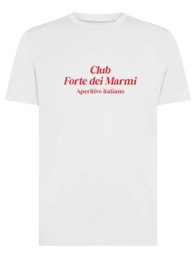 T-shirt uomo Moon con la scritta "Club Forte Dei Marmi, aperitivo italiano" – TM043