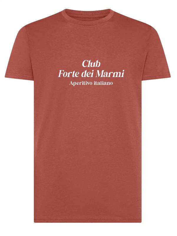 T-shirt uomo Moon con la scritta "Club Forte Dei Marmi, aperitivo italiano" – TM043 - immagine 3