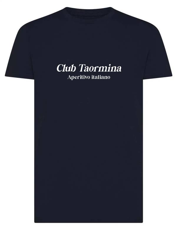 T-shirt uomo Moon con la scritta "Club Taormina, aperitivo italiano" – TM044 - immagine 4