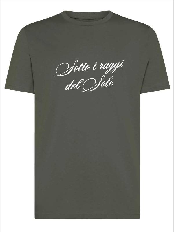 T-shirt uomo Moon con la scritta "Sotto i raggi del sole" – TM045 - immagine 4