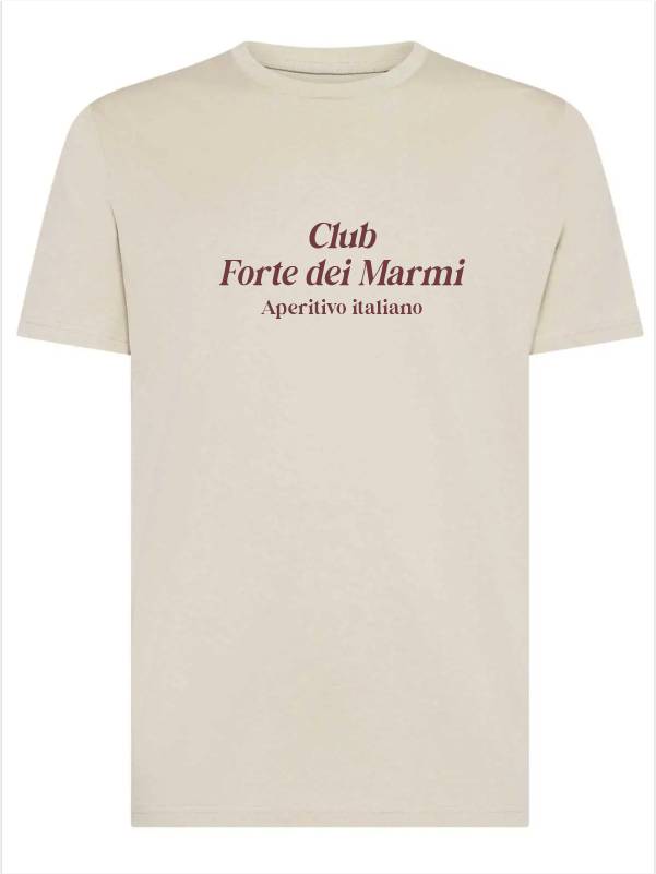 T-shirt uomo Moon con la scritta "Club Forte Dei Marmi, aperitivo italiano" – TM043 - immagine 2