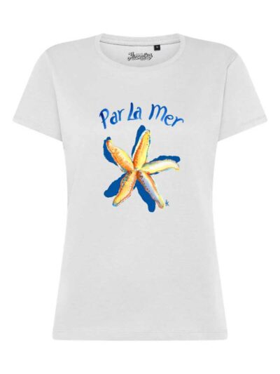 T-Shirt donna Lady 2.0 con una stella marina e la scritta “Par la mer” – TW061