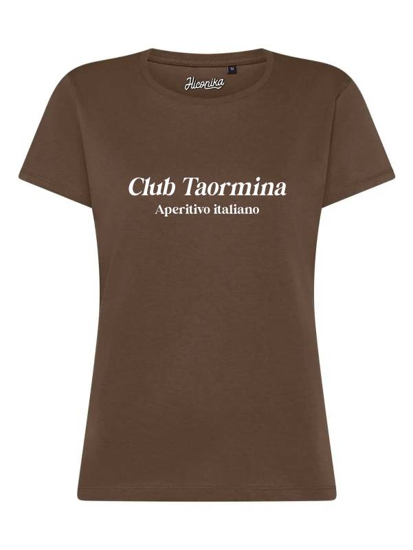 T-Shirt donna Lady 2.0 con la scritta “Club Taormina, aperitivo italiano” – TW065 - immagine 4