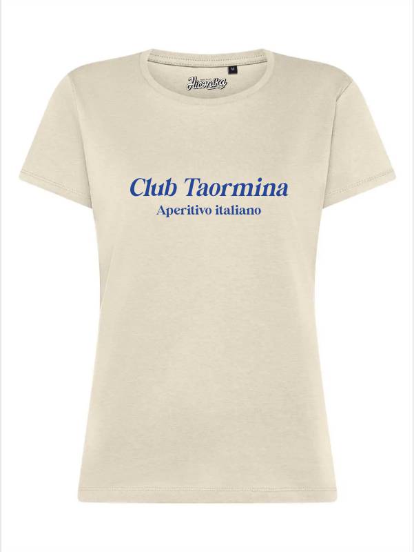 T-Shirt donna Lady 2.0 con la scritta “Club Taormina, aperitivo italiano” – TW065 - immagine 2