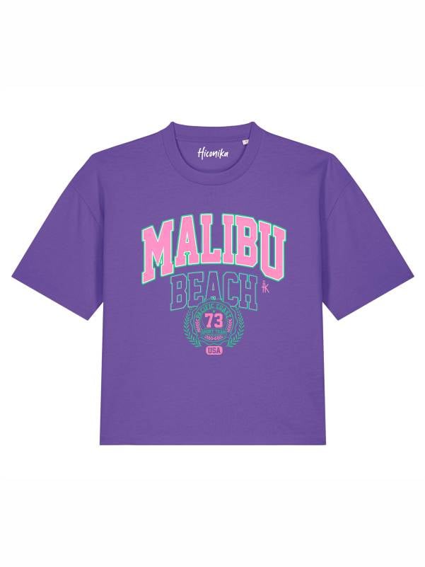T-Shirt donna Stella con la scritta “Malibu Beach” – TW070 - immagine 3