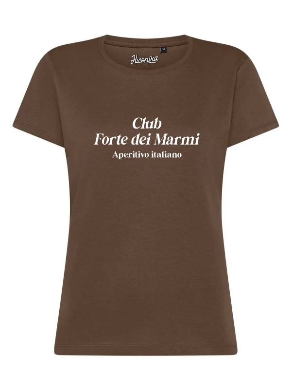 T-Shirt donna Lady 2.0 con la scritta “Club Forte dei Marmi, aperitivo italiano” – TW063 - immagine 4