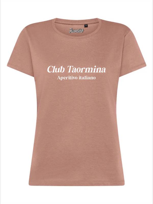 T-Shirt donna Lady 2.0 con la scritta “Club Taormina, aperitivo italiano” – TW065 - immagine 3