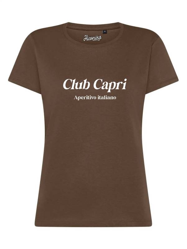 T-Shirt donna Lady 2.0 con la scritta “Club Capri, aperitivo italiano” – TW060 - immagine 3