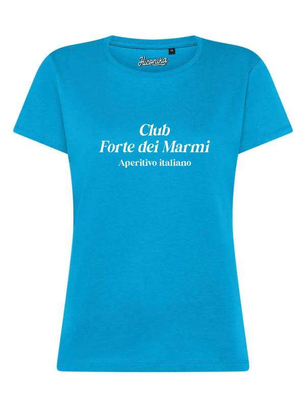 T-Shirt donna Lady 2.0 con la scritta “Club Forte dei Marmi, aperitivo italiano” – TW063 - immagine 2
