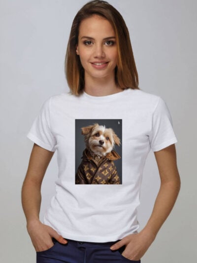 Pacchetto stock: 49 T-shirt donna bianche Glam con stampa - STOCK72