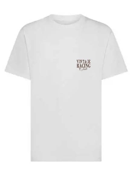 T-shirt uomo Ryder con la scritta "Vintage racing club" sulle spalle e lato cuore – TM067 - immagine 2