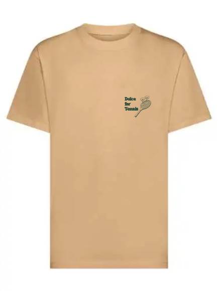 T-shirt uomo Ryder con stampa racchette e calici sulle spalle e la scritta "dolce far tennis" lato cuore - TM068 - immagine 5