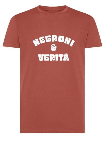 T-shirt uomo Moon con la scritta "negroni e verità" in patch a rilievo – TM066 - immagine 2
