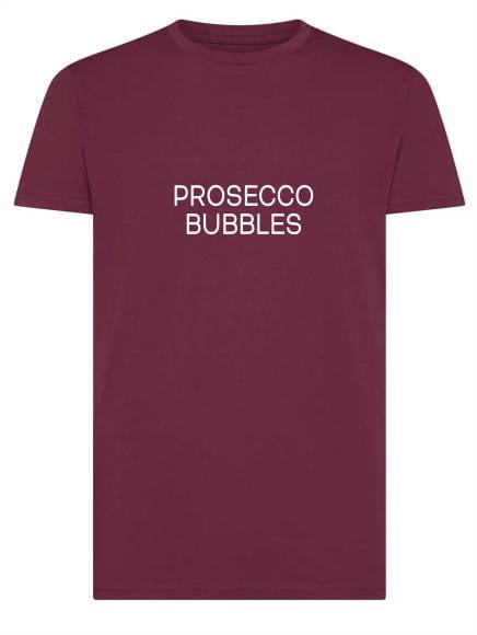 T-shirt uomo Moon con la scritta "Prosecco Bubbles" in patch a rilievo – TM060 - immagine 2