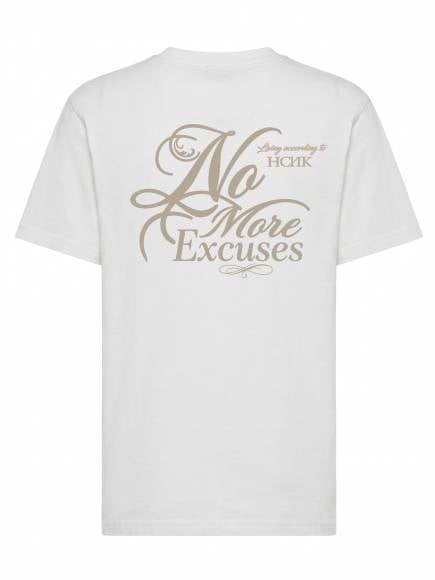 T-shirt uomo Ryder con la stampa sulle palle e la scritta lato cuore "No more excuses"- TM048