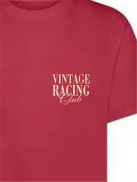 T-shirt uomo Ryder con la scritta "Vintage racing club" sulle spalle e lato cuore – TM067 - immagine 9