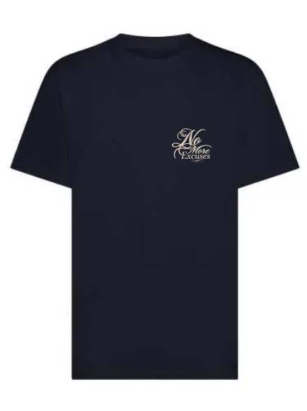 T-shirt uomo Ryder con la stampa sulle palle e la scritta lato cuore "No more excuses"- TM048 - immagine 8