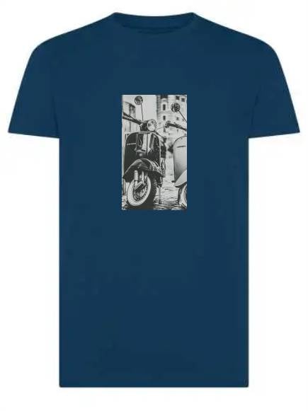 T-shirt uomo Moon con la vespa – TM057 - immagine 3