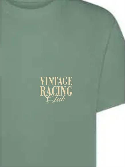 T-shirt uomo Ryder con la scritta "Vintage racing club" sulle spalle e lato cuore – TM067 - immagine 6