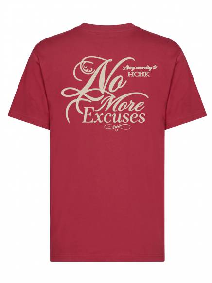 T-shirt uomo Ryder con la stampa sulle palle e la scritta lato cuore "No more excuses"- TM048 - immagine 4