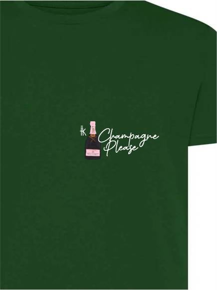 T-shirt uomo Moon con una bottiglia e la scritta "Champagne please" lato cuore – TM058 - immagine 6