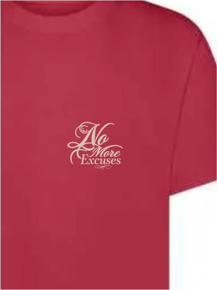 T-shirt uomo Ryder con la stampa sulle palle e la scritta lato cuore "No more excuses"- TM048 - immagine 6