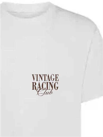 T-shirt uomo Ryder con la scritta "Vintage racing club" sulle spalle e lato cuore – TM067 - immagine 3