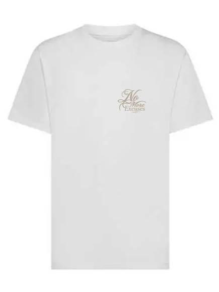 T-shirt uomo Ryder con la stampa sulle palle e la scritta lato cuore "No more excuses"- TM048 - immagine 2