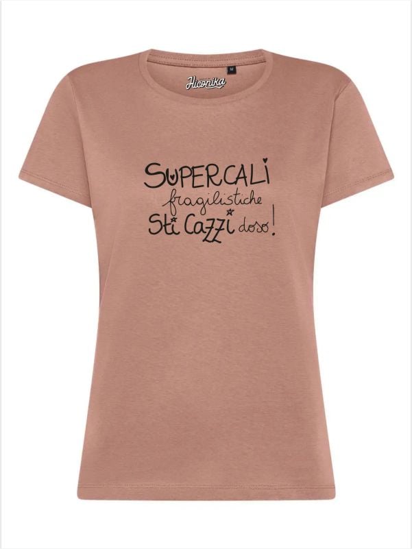 T-Shirt donna Lady 2.0 con la scritta “supercali fragilisti che sti cazzi doso!” – TW080 - immagine 2