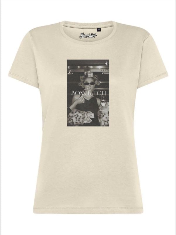 T-Shirt donna Lady 2.0 con una ragazza e la scritta “boss bitch” – TW084 - immagine 2