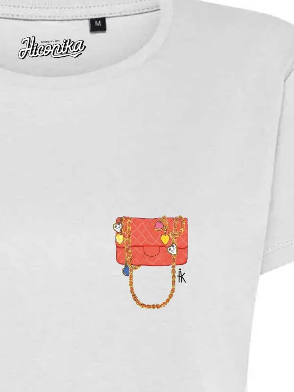 T-Shirt donna Lady 2.0 con una borsa lato cuore – TW081 - immagine 2