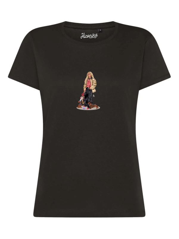 T-Shirt donna Lady 2.0 con una ragazza e un cane – TW106 - immagine 5