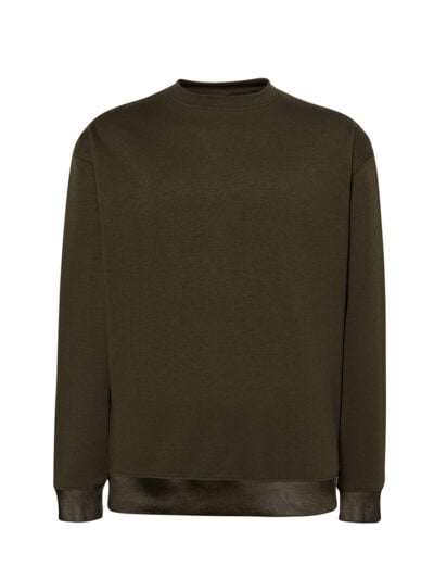 Felpa pesante girocollo Unisex Frame Khaki - FRAME05