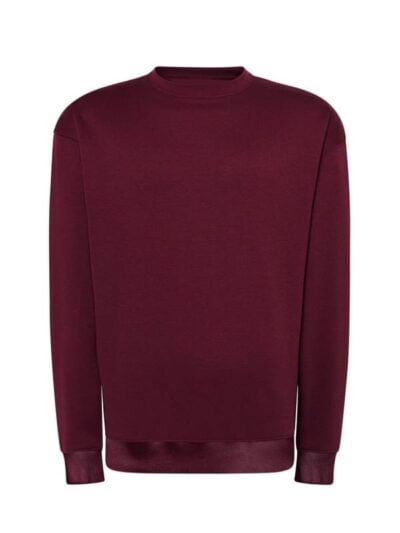 Felpa pesante girocollo Unisex Frame Burgundy - FRAME09